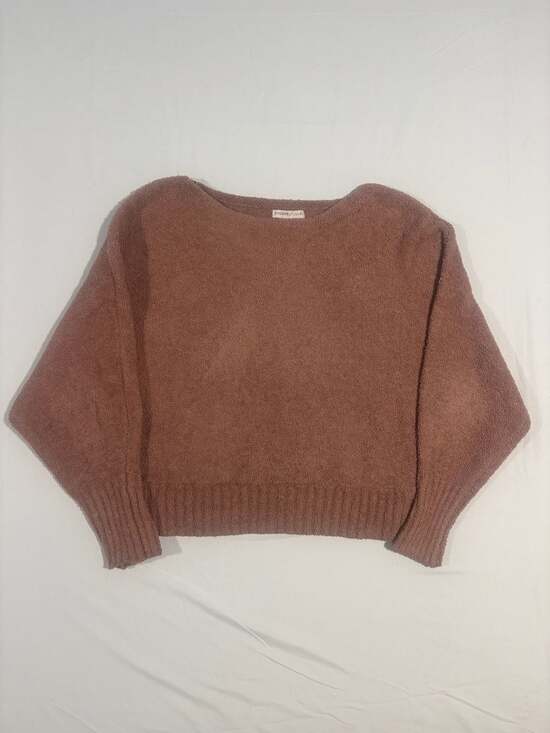 Sincerely Jules Sweaters - Sincerely Jules Fuzzy Textured Knit Crewneck Pullover Sweater